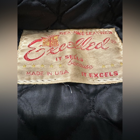 Excelled Vintage Classic Biker Leather Jacket - Picture 8 of 13